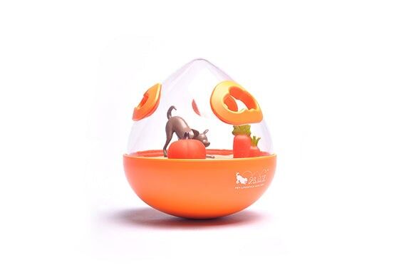 Jouet d'occupation pour chien - Wobble Ball 2.0 - Pumpkin Orange