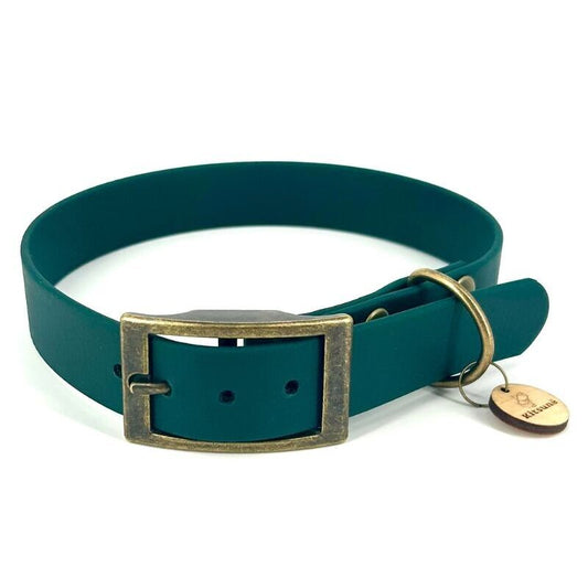 Collier chien en BioThane® - vert EMERAUDE