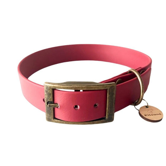 Collier chien en BioThane® - VERMILLON